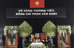 Hoa tang lễ nguyên Thủ tướng Phan Văn Khải trang nghiêm