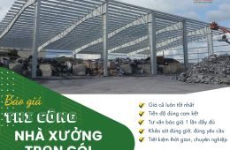 Cập nhật báo giá xây dựng nhà xưởng trọn gói tại Full House