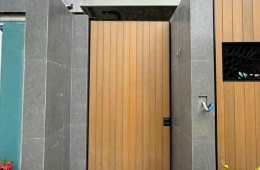 Mua cửa cổng ốp gỗ nhựa chất lượng, giá tốt tại Startwindows