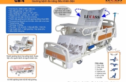 Giường bệnh lucass gb 4 (GB-4E cũ) đa năng, bảo hành 36 tháng