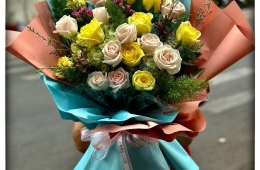 Mua hoa bó đẹp tặng vợ bạn gái 20/10 tại Hoa Lan Gia Linh