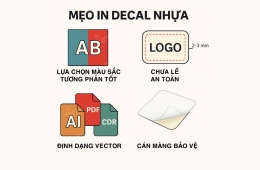 In decal nhựa giá rẻ, hỗ trợ thiết kế miễn phí  tại In Ấn Thiên Minh