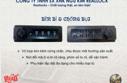 Mua khóa số tủ locker có chìa master chính hãng Reallocks