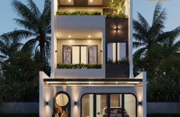 Mẫu nhà ống 2 tầng 6x15m đẹp, hiện đại và tiện nghi 2026