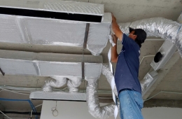 Lắp đặt máy lạnh giấu trần nối ống gió LG tại TPHCM
