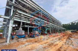 Thi công nhà xưởng khung thép tiền chế trọn gói