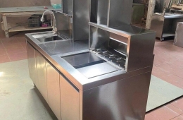 Quầy inox pha chế chuyên dụng cho quán cà phê