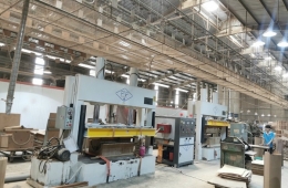 Quy trình sản xuất khung bao cửa gỗ bằng công nghệ cao tần