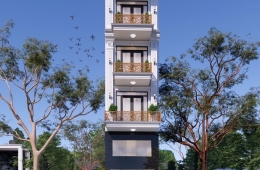 Ý tưởng thiết kế nhà 5 tầng có thang máy đẹp và tiện nghi