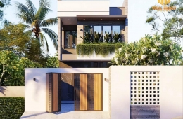 Tư vấn thiết kế nhà ống 2 tầng 5mx16m hiện đại, chi phí hợp lý