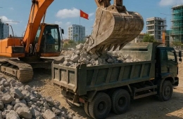 Đơn vị cho thuê xe đổ xà bần uy tín, bốc dọn nhanh - Sỹ Tài