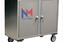 Nhận gia công tủ inox 304 có bánh xe đủ kích thước, giá tốt