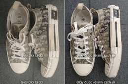 Dịch vụ vệ sinh Dior sneaker chuyên sâu, an toàn cho mọi chất liệu